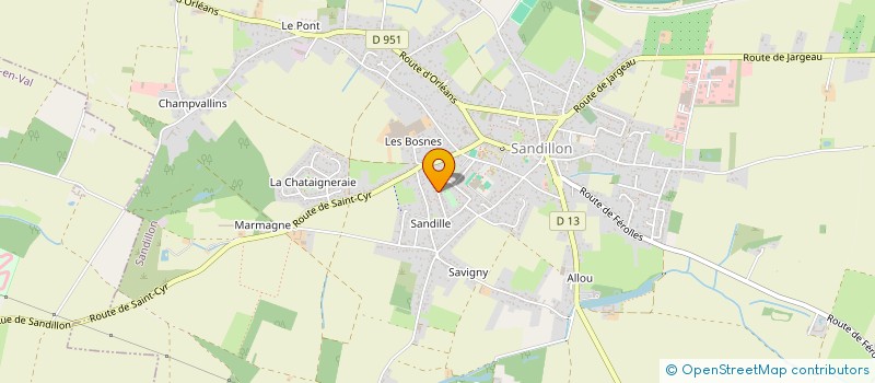 localisation de l'entreprise MONSIEUR KENNY EVEZARD à SANDILLON