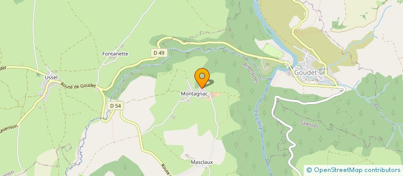 localisation de l'entreprise MONSIEUR KENNY LANGLOIS  SAINT-VIDAL