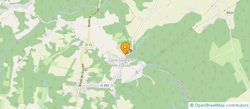 localisation de l'entreprise MONSIEUR KENNY MARTIN  SAINT-LAURENT-DE-GOSSE