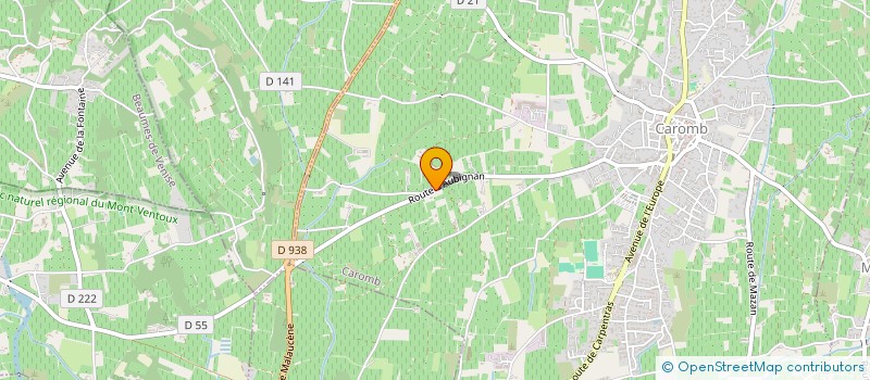 localisation de l'entreprise MONSIEUR KENNY MARTIN  CAROMB