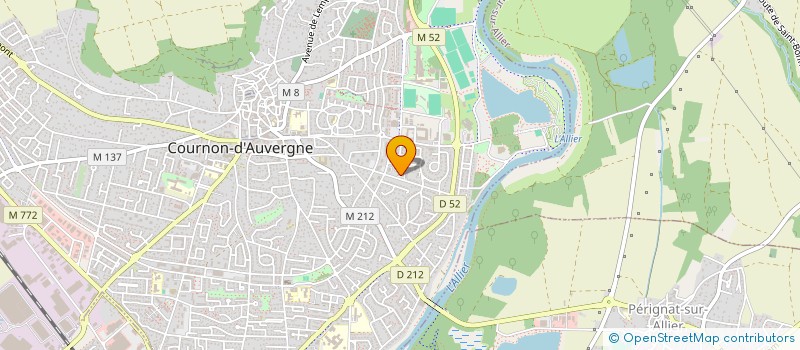 localisation de l'entreprise MONSIEUR KENNY MOURET-CROMARIAS  COURNON-D'AUVERGNE