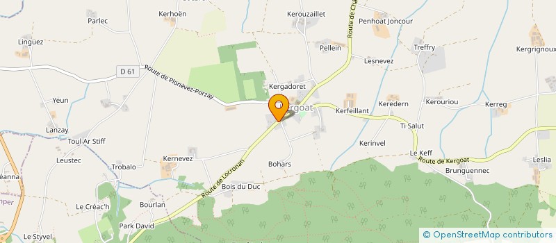 localisation de l'entreprise MONSIEUR KENNY NOBLET  QUEMENEVEN