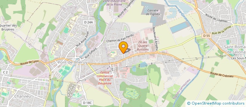 localisation de l'entreprise MONSIEUR KENNY PHANPHOUTA  TIGNIEU-JAMEYZIEU