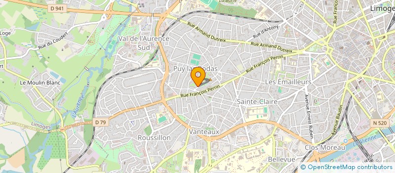 localisation de l'entreprise MONSIEUR KENNY PIERRON à LIMOGES