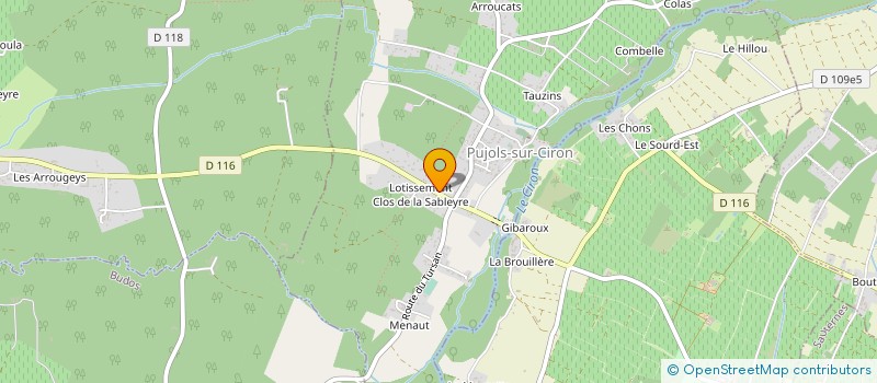 localisation de l'entreprise MONSIEUR KENNY RENARD  PUJOLS-SUR-CIRON