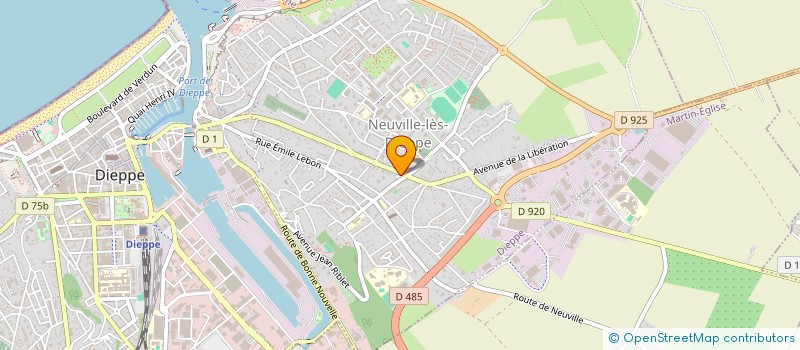 localisation de l'entreprise MONSIEUR KENNY SIMEON à DIEPPE
