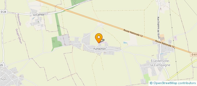 localisation de l'entreprise MONSIEUR KENNY SIMEON  ECARDENVILLE-LA-CAMPAGNE