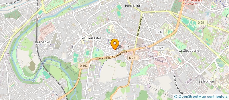 localisation de l'entreprise MONSIEUR KENNY YAYA POUABOUD à POITIERS