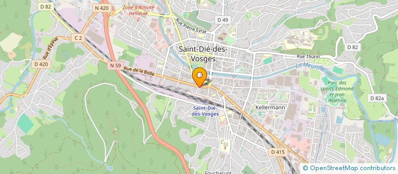 localisation de l'entreprise MONSIEUR KENRIC CUNY à SAINT-DIE-DES-VOSGES