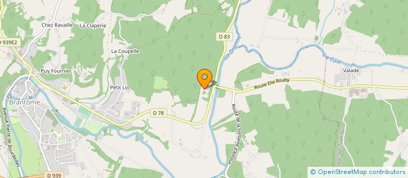 localisation de l'entreprise MONSIEUR KENT THORNE  BRANTOME EN PERIGORD