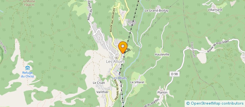 localisation de l'entreprise MONSIEUR KENTA OSAKI  LES ALLUES