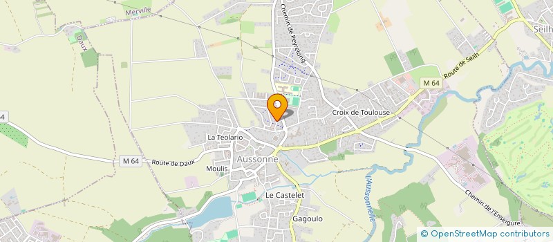 localisation de l'entreprise MONSIEUR KENTIN FORTIN à AUSSONNE