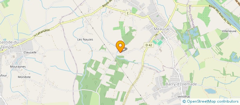 localisation de l'entreprise MONSIEUR KENTIN GIUBERGIA  MEAUZAC