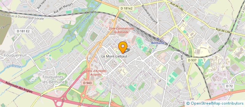 localisation de l'entreprise MONSIEUR KENY DUCHEMIN à BETHUNE
