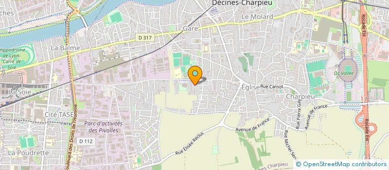 localisation de l'entreprise MONSIEUR KENZI KHELAF  DECINES-CHARPIEU