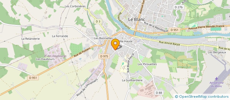 localisation de l'entreprise MONSIEUR KENZO BEAUFILS à LE BLANC