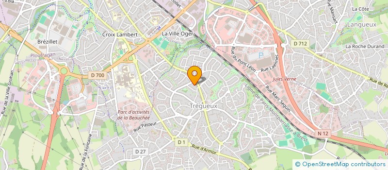 localisation de l'entreprise MONSIEUR KENZO BELLAMY  TREGUEUX