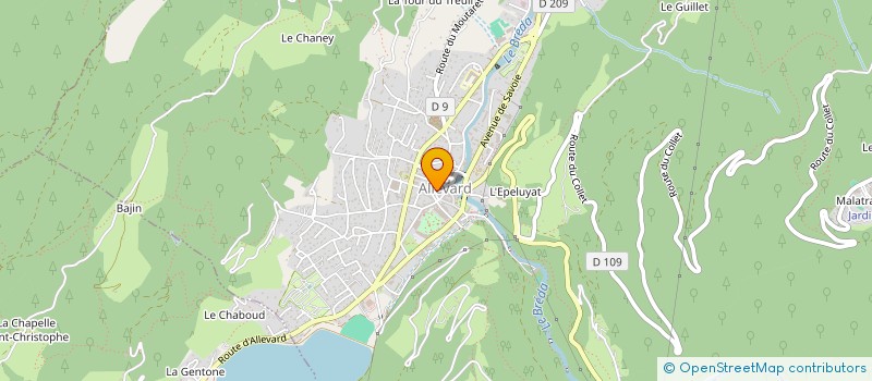 localisation de l'entreprise MONSIEUR KENZO BONNY  ALLEVARD