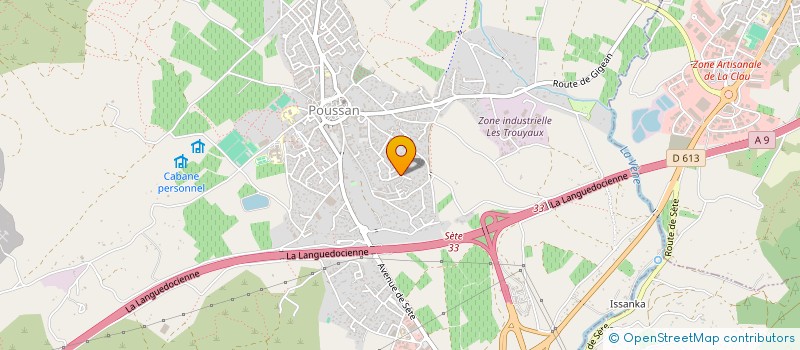 localisation de l'entreprise MONSIEUR KENZO CONTINI  POUSSAN