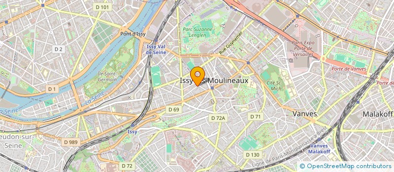localisation de l'entreprise MONSIEUR KENZO COUFFE à ISSY-LES-MOULINEAUX