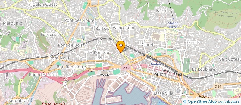 localisation de l'entreprise MONSIEUR KENZO DEBEVRE  TOULON