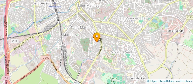 localisation de l'entreprise MONSIEUR KENZO DI FRAJA  PERPIGNAN