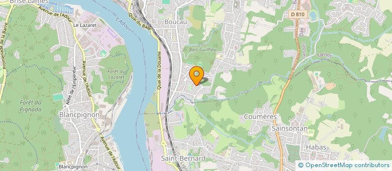 localisation de l'entreprise MONSIEUR KENZO FLAMIN  BOUCAU