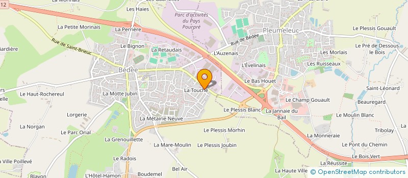 localisation de l'entreprise MONSIEUR KENZO GUILBAUDEAU  BEDEE