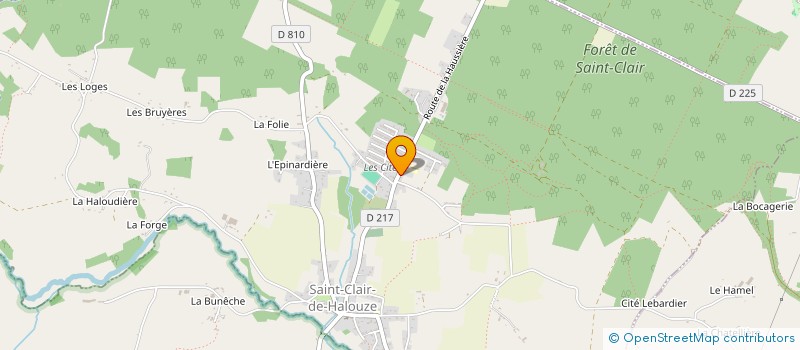 localisation de l'entreprise MONSIEUR KENZO GUYOMARD à SAINT-CLAIR-DE-HALOUZE