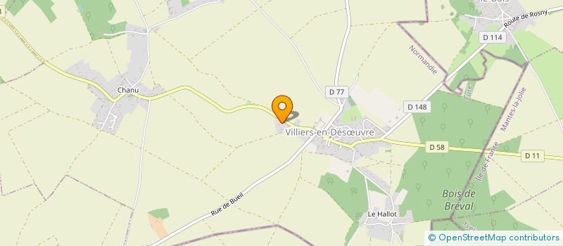 localisation de l'entreprise MONSIEUR KENZO LAROQUE-LOUIS  VILLIERS-EN-DESUVRE