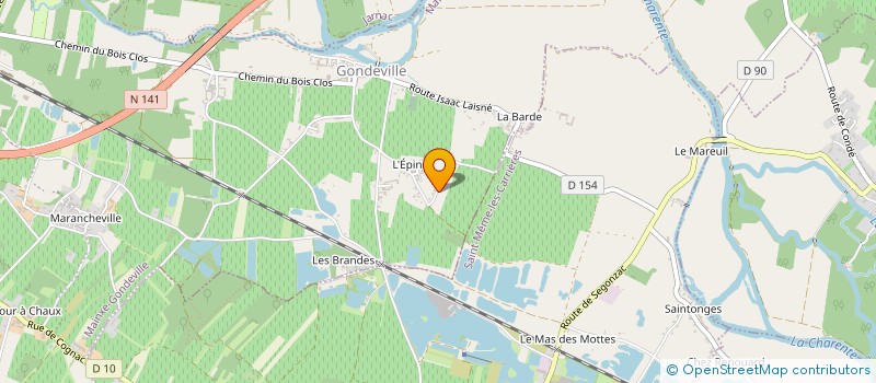 localisation de l'entreprise MONSIEUR KENZO MARTIN à MAINXE-GONDEVILLE