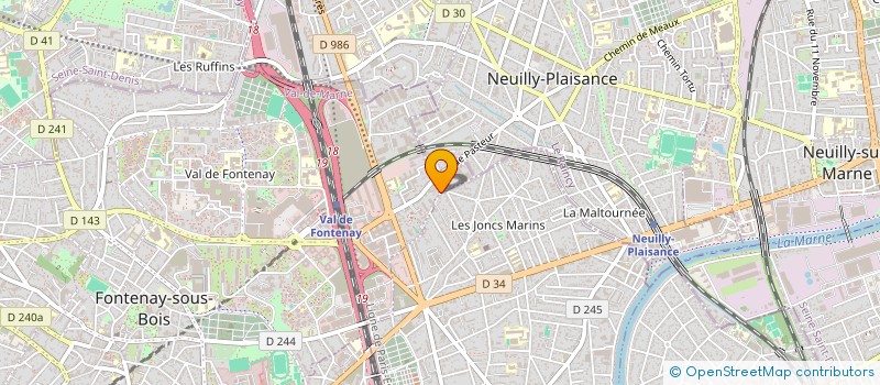 localisation de l'entreprise MONSIEUR KENZO PRECIGOUT à FONTENAY-SOUS-BOIS