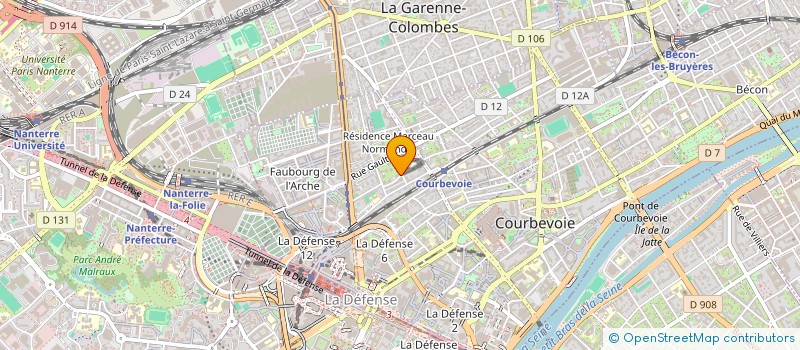 localisation de l'entreprise MONSIEUR KENZO RUIZ à COURBEVOIE