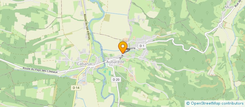 localisation de l'entreprise MONSIEUR KENZO VUILLET  AUBAREDE