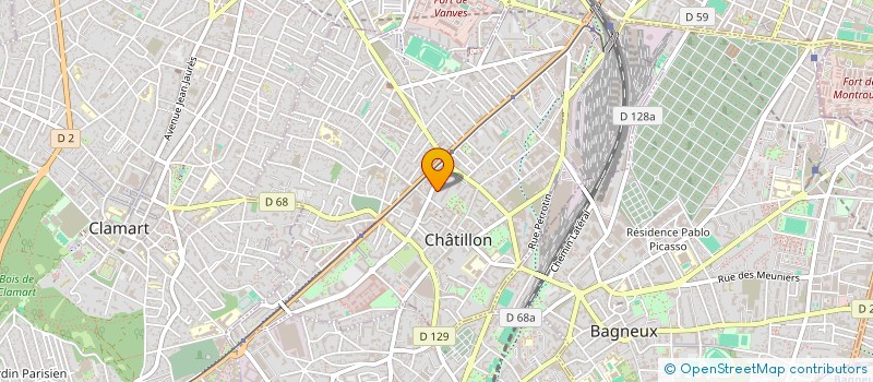 localisation de l'entreprise MONSIEUR KENZY AHMISSOU à CHATILLON