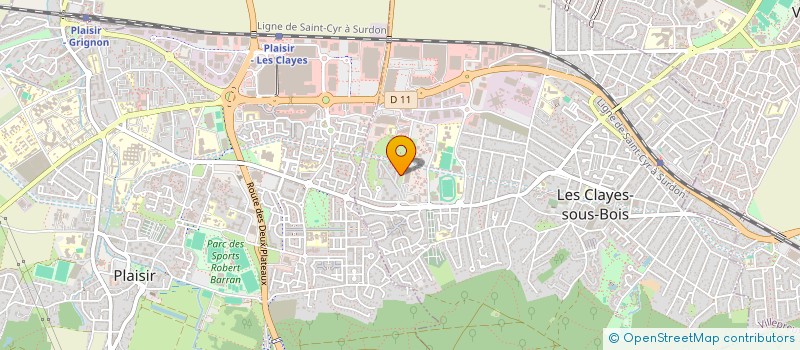 localisation de l'entreprise MONSIEUR KENZY MOKONZI  LES CLAYES-SOUS-BOIS