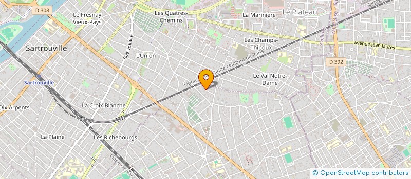 localisation de l'entreprise MONSIEUR KERBY DARILUS  HOUILLES