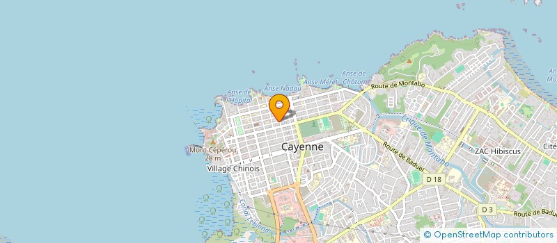 localisation de l'entreprise MONSIEUR KERBY JOURNEL  CAYENNE