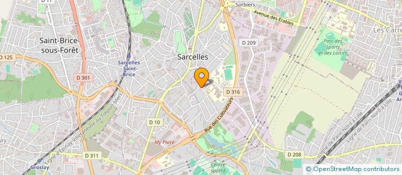 localisation de l'entreprise MONSIEUR KERBY SAJEAN  SARCELLES