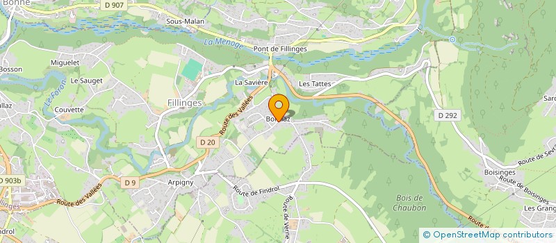 localisation de l'entreprise MONSIEUR KERIAN LECOEUR  FILLINGES