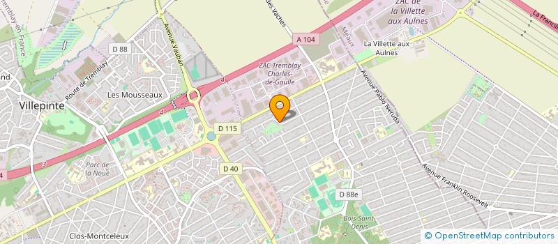 localisation de l'entreprise MONSIEUR KEROUAZ MOHAMED à TREMBLAY-EN-FRANCE