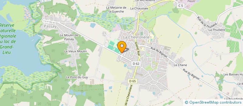 localisation de l'entreprise MONSIEUR KERRIAN POMPET  LA CHEVROLIERE