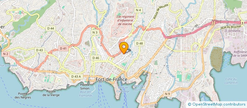 localisation de l'entreprise MONSIEUR KERWEN EXIUS  FORT-DE-FRANCE