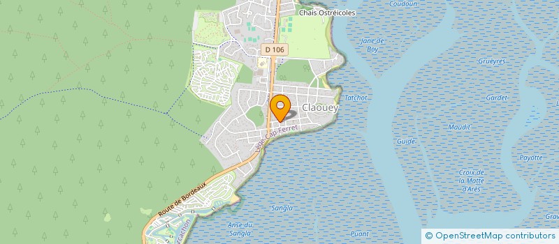 localisation de l'entreprise MONSIEUR KERYAN BOURDEAUX  LEGE-CAP-FERRET