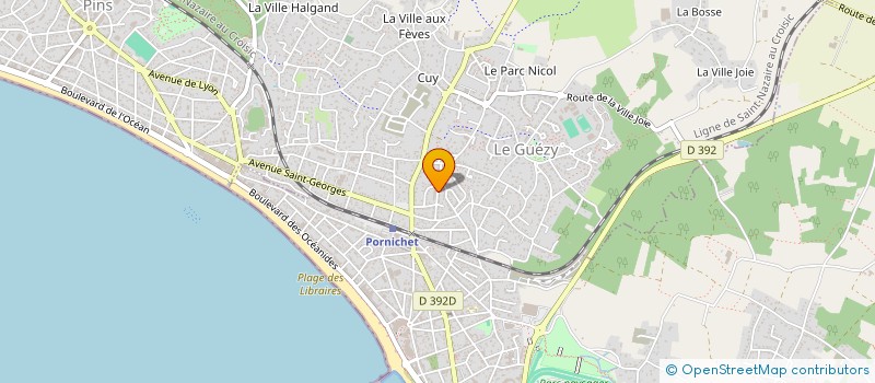 localisation de l'entreprise MONSIEUR KESETE EMBAYE  LA BAULE-ESCOUBLAC