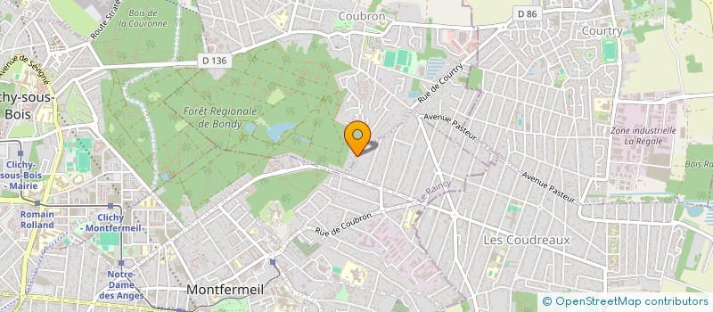 localisation de l'entreprise MONSIEUR KESLEY BENICOURT  MONTFERMEIL