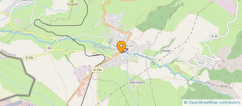 localisation de l'entreprise MONSIEUR KEVAN JIMENEZ  SAILLAGOUSE