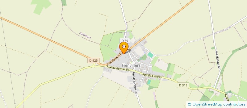 localisation de l'entreprise MONSIEUR KEVAN SANIER  FIENVILLERS