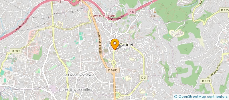 localisation de l'entreprise MONSIEUR KEVEN SEMEDO DE CARVALHO à LE CANNET