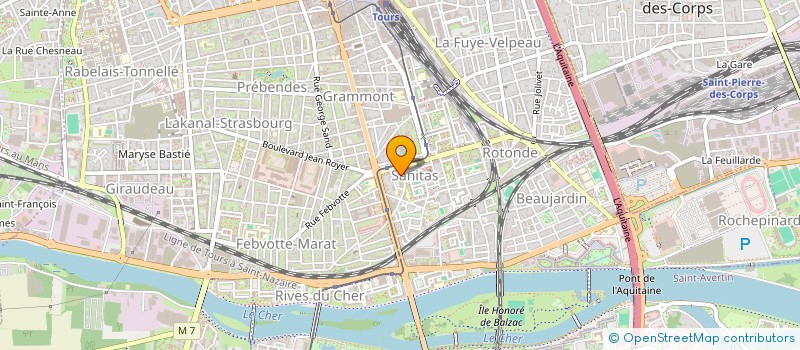 localisation de l'entreprise MONSIEUR KEVENSKY JEANTY  TOURS